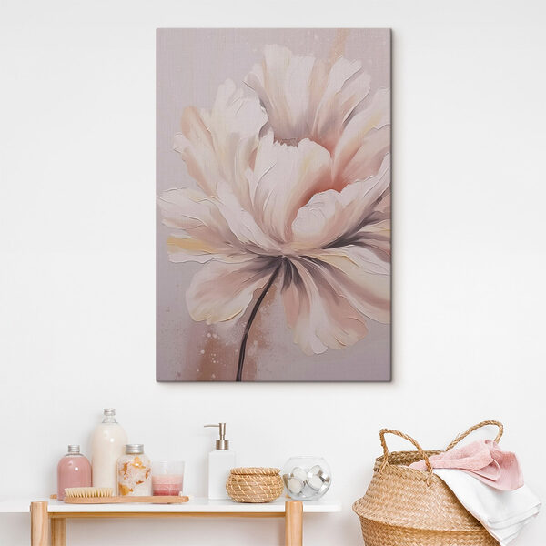 Schilderij van een bloem Canvas Schilderijen Schilderij van een bloem