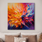 Canvas Schilderijen Schilderij van een bloem