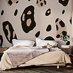 Fotobehang Abstract patroon met aardetinten.