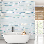 Fotobehang Blauw en wit patroon
