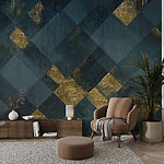 Fotobehang Abstract geometrisch ontwerp met textuur.