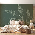 Fotobehang Tekening van een plant