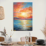 Canvas Schilderijen Zonsondergang over water