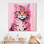 Canvas Schilderijen Schilderij van een kat