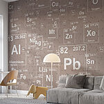 Fotobehang Patroon van periodiek systeem elementen