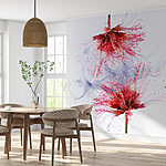 Fotobehang Delicate bloemen met etherische charme