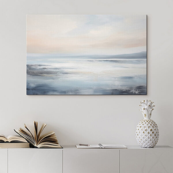 Landschap van een meer Canvas Schilderijen Landschap van een meer