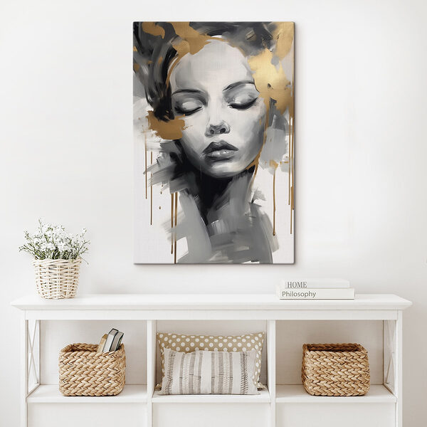 Een serene artistieke expressie omarmen Canvas Schilderijen Een serene artistieke expressie omarmen