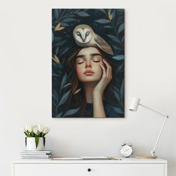 Fluisteringen van natuur en wijsheid Canvas Schilderijen Fluisteringen van natuur en wijsheid
