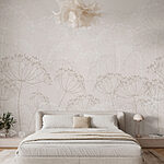 Fotobehang Delicate bloemen op zachte achtergrond