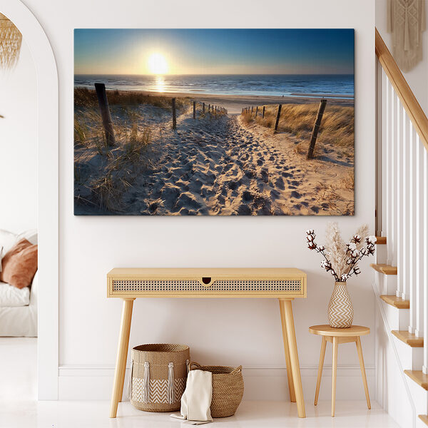 Pad naar het strand Canvas Schilderijen Pad naar het strand
