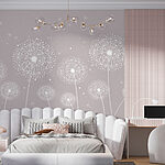 Fotobehang Paardenbloemzaden zweven in harmonie