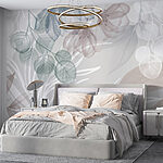 Fotobehang Delicate bloemen en zachte texturen