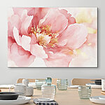 Canvas Schilderijen Delicate bloesems in zachte tinten