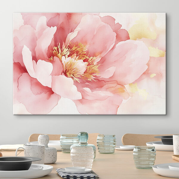 Delicate bloesems in zachte tinten Canvas Schilderijen Delicate bloesems in zachte tinten
