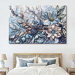 Canvas Schilderijen Florale elegantie in zachte tinten