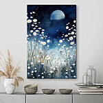 Canvas Schilderijen Schilderij van witte bloemen