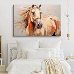 Canvas Schilderijen Schilderij van een paard