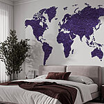 Fotobehang Kaart van de wereld