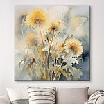 Canvas Schilderijen Aquarel van bloemen