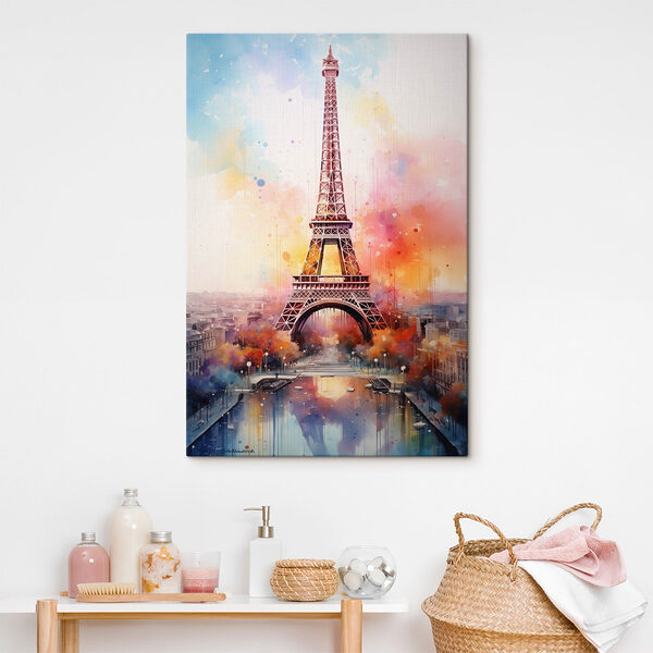Schilderij van een toren Canvas Schilderijen Schilderij van een toren