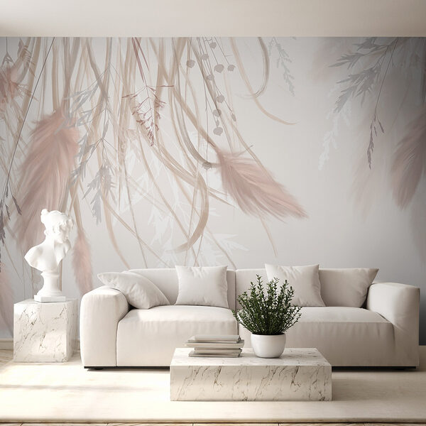 Fotobehang Zachte tinten van natuur’s elegantie
