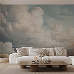 Fotobehang Bewolkte lucht met veel wolken