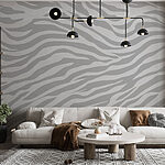 Fotobehang Dynamische strepen in zachte tinten