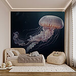 Fotobehang Kwallen in het water