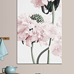 Canvas Schilderijen Delicate bloemen in zachte pasteltinten