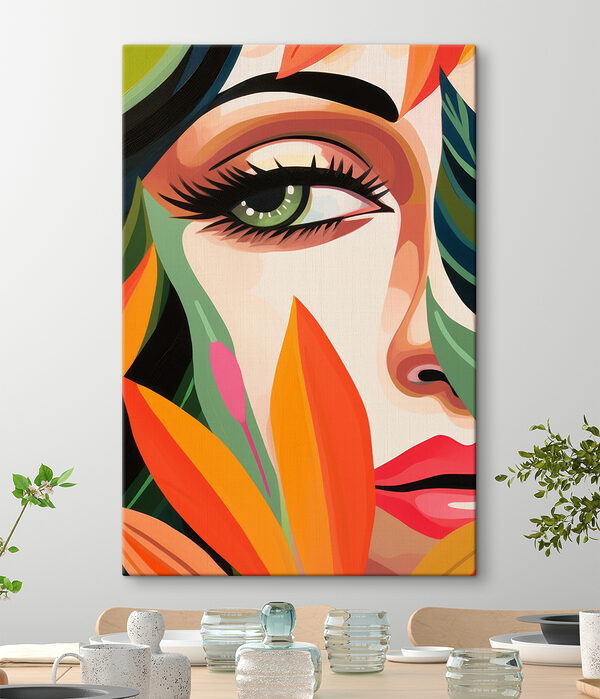 Levendige kleuren ontmoeten artistieke expressie Canvas Schilderijen Levendige kleuren ontmoeten artistieke expressie