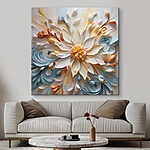Canvas Schilderijen Bloem van papier