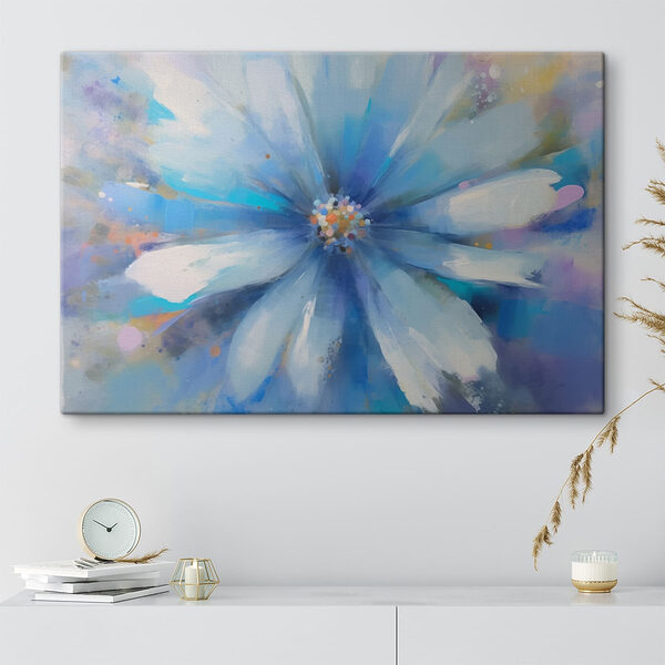 Delicate bloem in zachte tinten Canvas Schilderijen Delicate bloem in zachte tinten