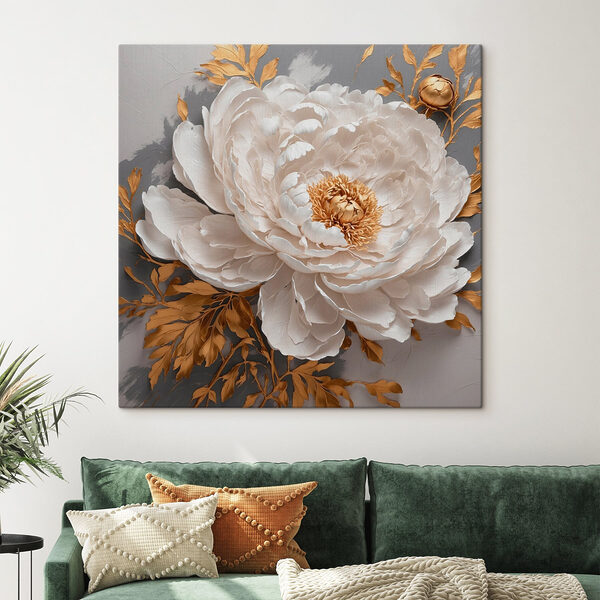 Prachtig bloemenontwerp met elegantie Canvas Schilderijen Prachtig bloemenontwerp met elegantie