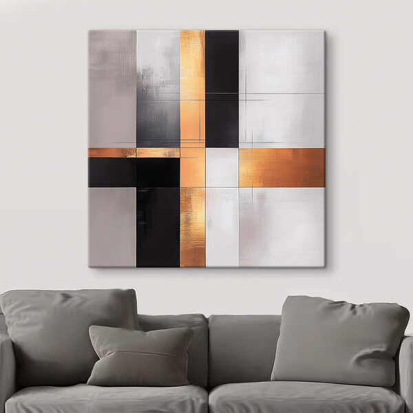 Abstract spel van licht en donker Canvas Schilderijen Abstract spel van licht en donker