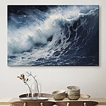 Canvas Schilderijen Grote golf in de oceaan