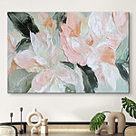 Canvas Schilderijen Schilderij van bloemen op een doek