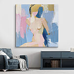 Canvas Schilderijen Schilderij van een vrouw