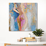 Canvas Schilderijen Schilderij van een vrouw