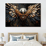 Canvas Schilderijen Majestueuze vogel spreidt zijn vleugels wijd uit
