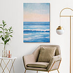 Canvas Schilderijen Schilderij van een waterlichaam