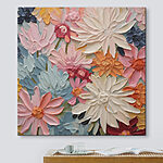 Canvas Schilderijen Schilderen van bloemen