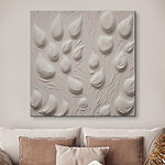 Canvas Schilderijen Witte achtergrond met veel druppels