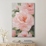 Canvas Schilderijen Zachte bloemen in zachte pasteltinten