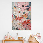 Canvas Schilderijen Schilderen van bloemen