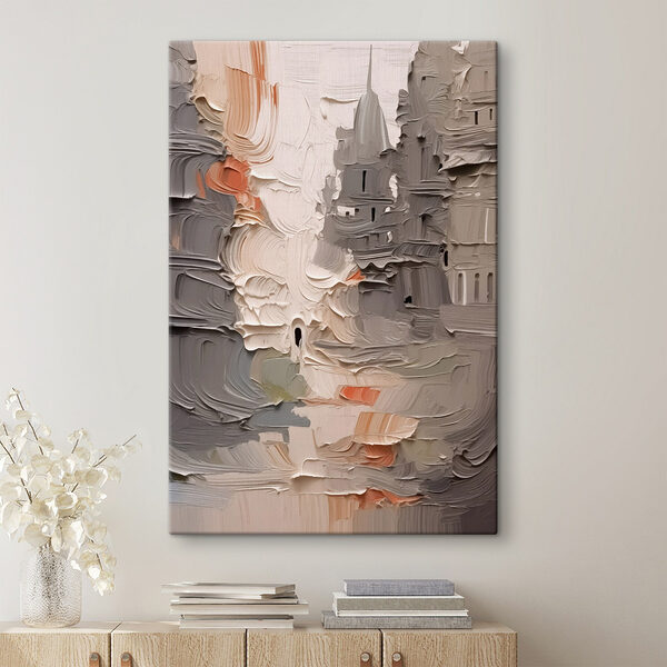 Schilderen van een gebouw Canvas Schilderijen Schilderen van een gebouw