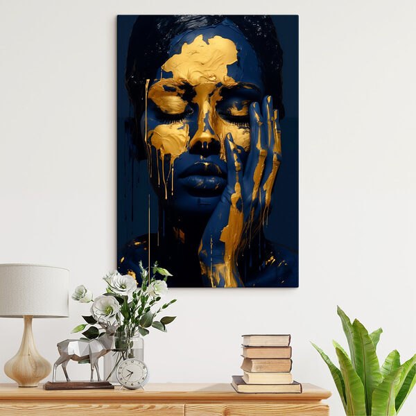Abstracte schoonheid omarmen met kleur Canvas Schilderijen Abstracte schoonheid omarmen met kleur