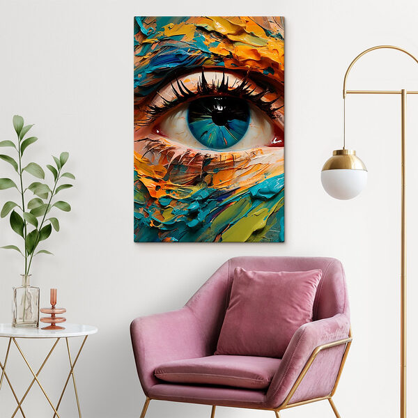 Levendige kleuren in artistieke expressie Canvas Schilderijen Levendige kleuren in artistieke expressie