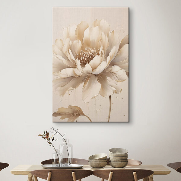 Schilderij van een bloem Canvas Schilderijen Schilderij van een bloem