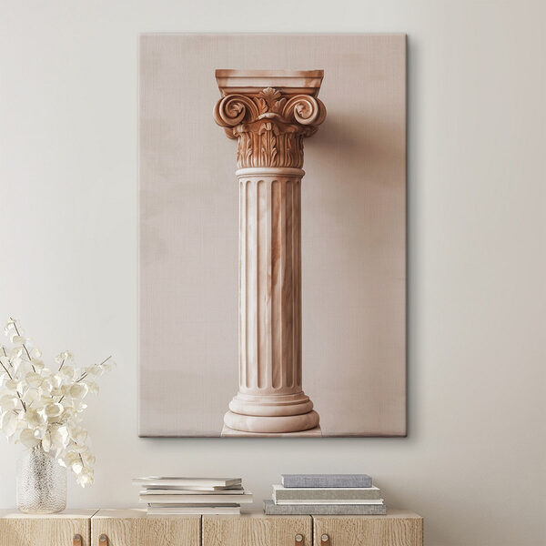 Pilaar met decoratieve zuil Canvas Schilderijen Pilaar met decoratieve zuil